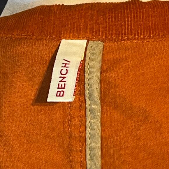 Bench Orange Corduroy Blazer M Slim Fit Preppy Workwear Retro Academic eclectic - Picture 6 of 9